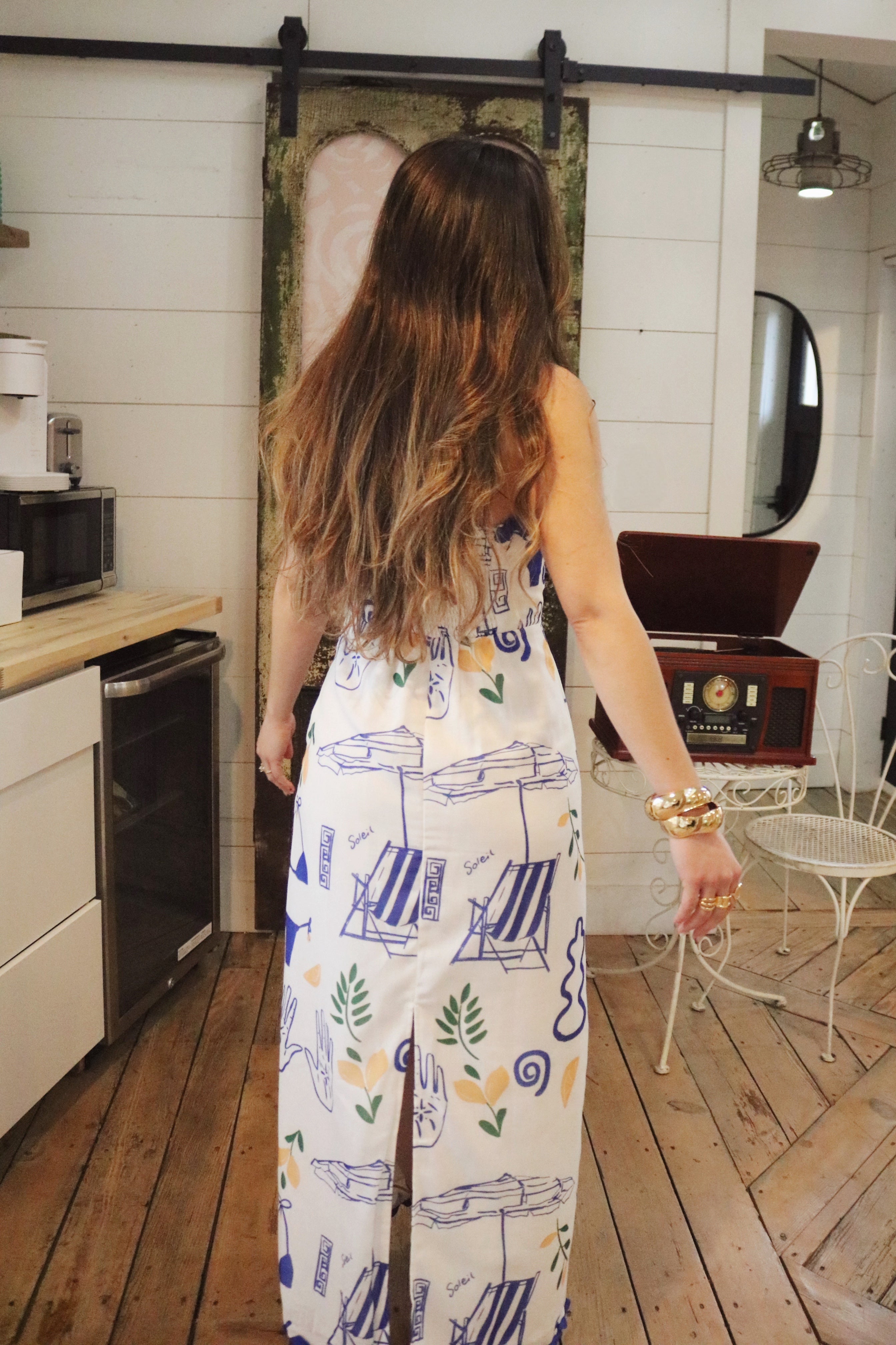 Greece Inspired Maxi Dress. Resort and Vacation Wear.