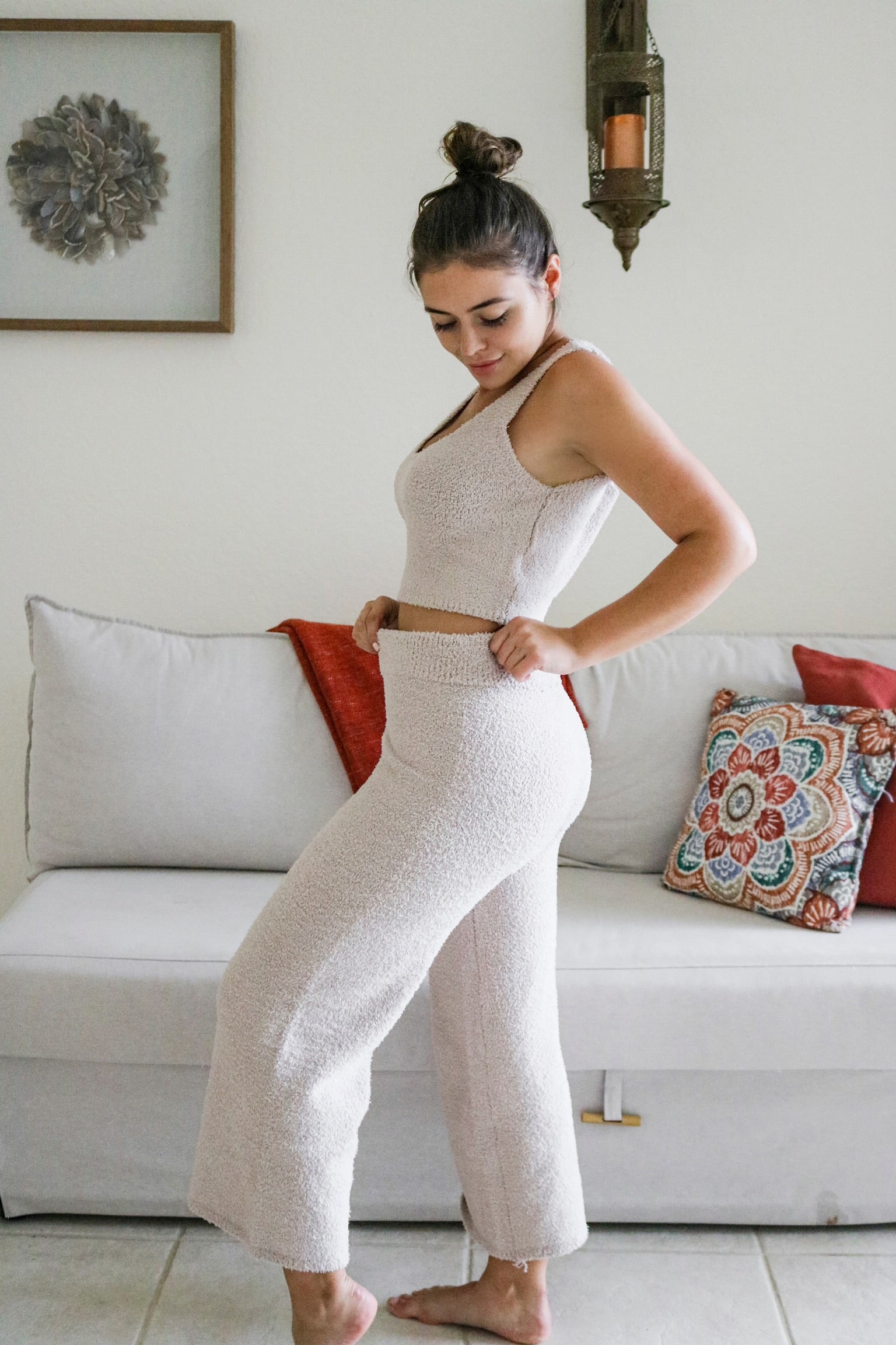 Fuzzy Loungewear Pant Set. Scarlette The Label, an online fashion boutique for women.