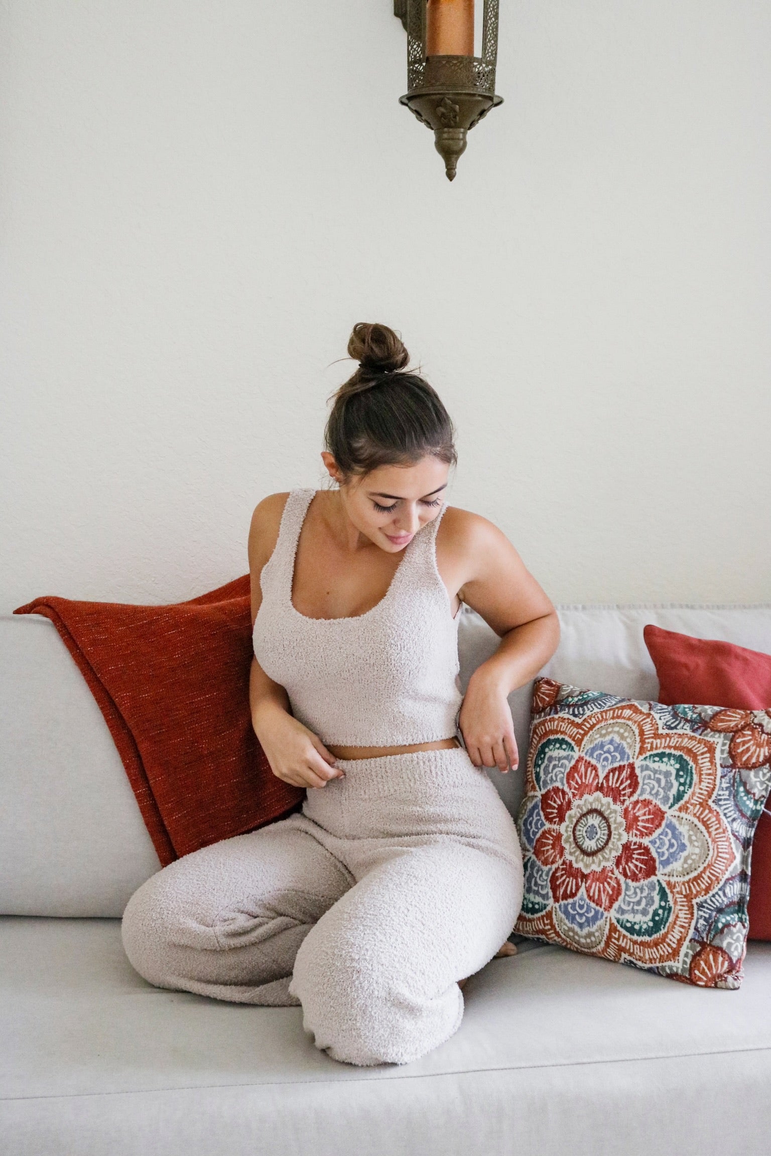 Fuzzy Loungewear Pant Set. Scarlette The Label, an online fashion boutique for women.