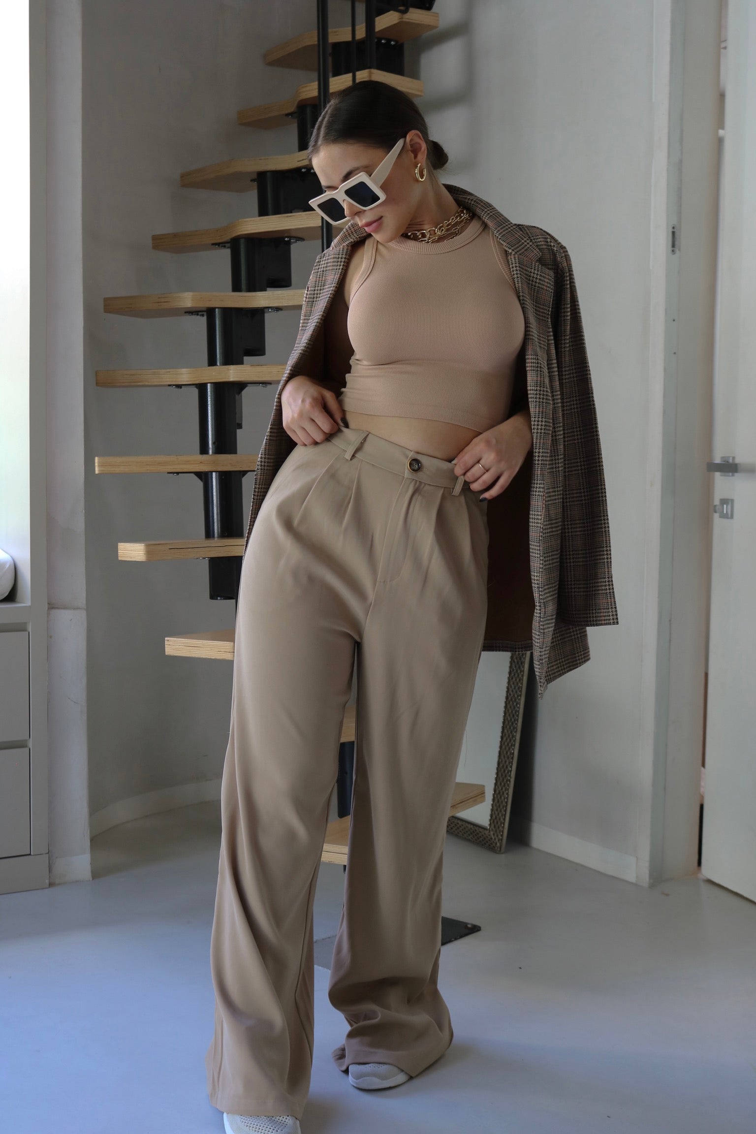 Notched Collar Blazer Jacket in Toffee. Scarlette The Label, an online fashion boutique for women.