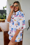 Grecian Vacation Button Down and Short Set