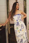 Greece Inspired Maxi Dress. Resort and Vacation Wear. 