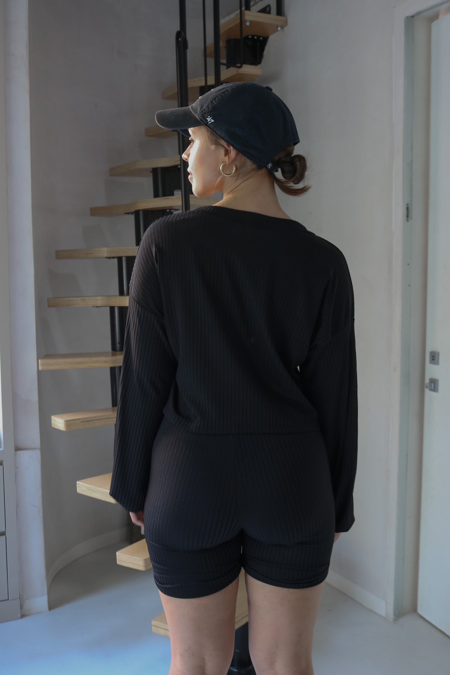 Biker Short Set in Black, Scarlette The Label, an online fashion boutique for women.
