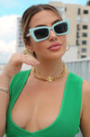 Retro Sunglasses in Arctic, Scarlette The Label